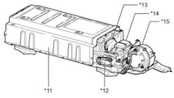 FIG 5: Restriction of the pack&rsquo;s blower motor squirrel cage could cause a battery performance issue as well.