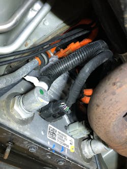 FIG 6: Chevrolet Volt’s (PHEV) HV complicated thermal management system for the “big battery.” FIG 6: Chevrolet Volt’s (PHEV) HV complicated thermal management system for the “big battery.”