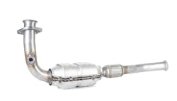 Catalytic converter on white background Catalytic converter on white background