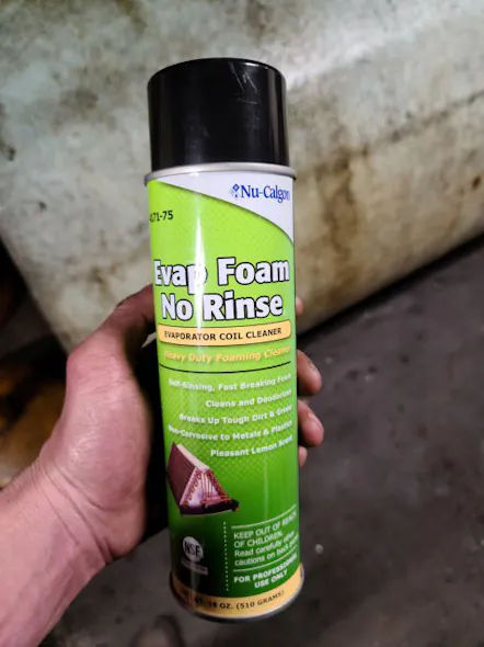 Figure 4: Foaming evaporator/condenser coil cleaner