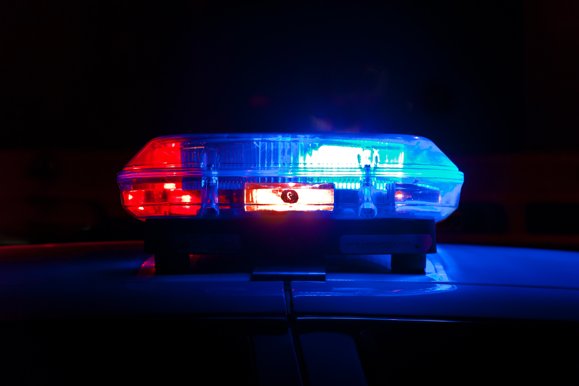 Police car lights