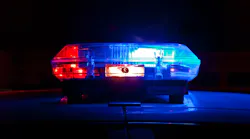 Police car lights
