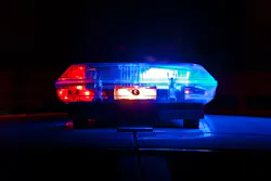 Police car lights