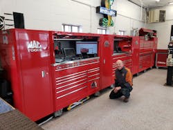 Since PTEN last talked with Eric Muir, he’s added around 10’ of toolbox storage to his previous 21’ long setup, and it's still growing! Since PTEN last talked with Eric Muir, he’s added around 10’ of toolbox storage to his previous 21’ long setup, and it's still growing!