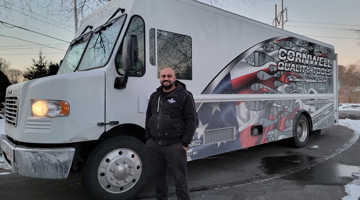 Thaer Hamdi has been a Cornwell Quality Tools dealer for 10 years. He celebrated by buying a new truck.