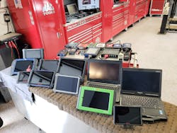 Muir has quite the collection of diagnostic tools, but his Autel tools are his favorite. Muir has quite the collection of diagnostic tools, but his Autel tools are his favorite.