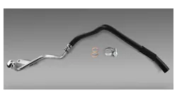 The Rein Automotive CHT0688 turbo coolant hose replaces Audi P/N 06H121492D.