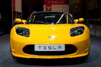 Yellow Tesla