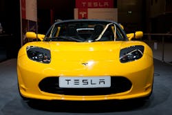 Yellow Tesla Yellow Tesla