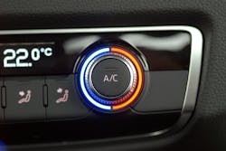 Dial of the air conditioner in a vehicle Dial of the air conditioner in a vehicle