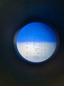 Refractometer test results Refractometer test results