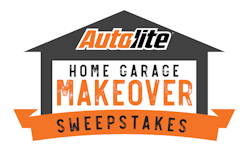 Autolite home garage makeover sweepstakes logo Autolite home garage makeover sweepstakes logo