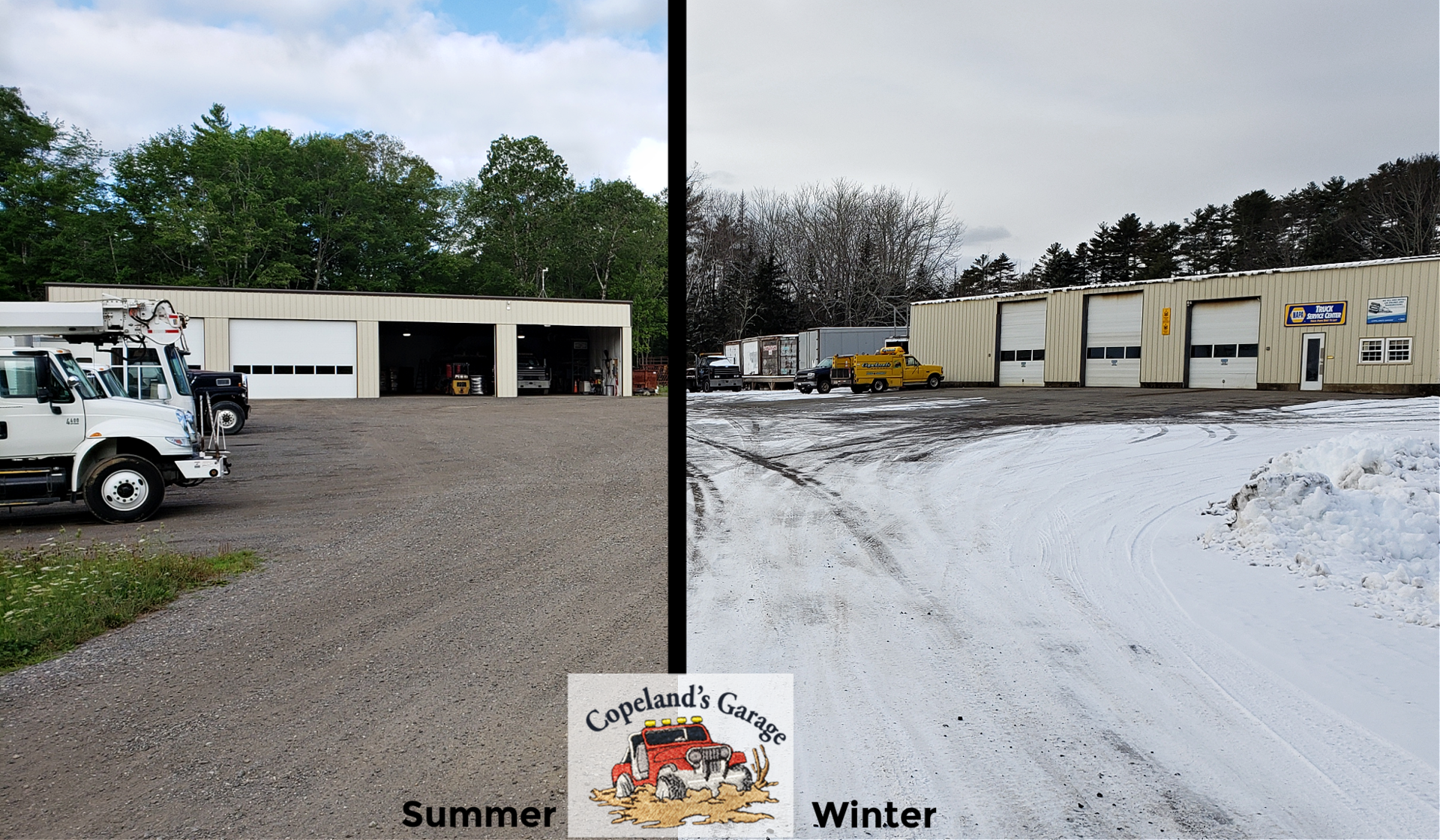 Copeland's Garage Summer And Winter Warren Maine