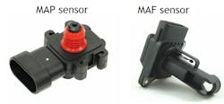 Figure 3- MAP/MAF sensor inputs are partially responsible in reporting the engine load to the ECU Figure 3- MAP/MAF sensor inputs are partially responsible in reporting the engine load to the ECU