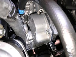 FIG6- Toyota D4-S Engine Electric Water Pump A beltless water pump? 12-volts now runs the water pump on Toyota Prius after 2010 and on other gas-only models with the latest D4S engine. FIG6- Toyota D4-S Engine Electric Water Pump A beltless water pump? 12-volts now runs the water pump on Toyota Prius after 2010 and on other gas-only models with the latest D4S engine.