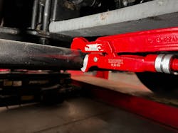 Figure 8 - This tool by KNIPEX allows for a tight grip and extra leverage, to make easy work of rotating adjustable linkage. Figure 8 - This tool by KNIPEX allows for a tight grip and extra leverage, to make easy work of rotating adjustable linkage.