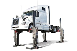 Many heavy duty shops are making the switch to mobile column lifts, finding it easier to work on their foot verses just inches off the ground. Many heavy duty shops are making the switch to mobile column lifts, finding it easier to work on their foot verses just inches off the ground.