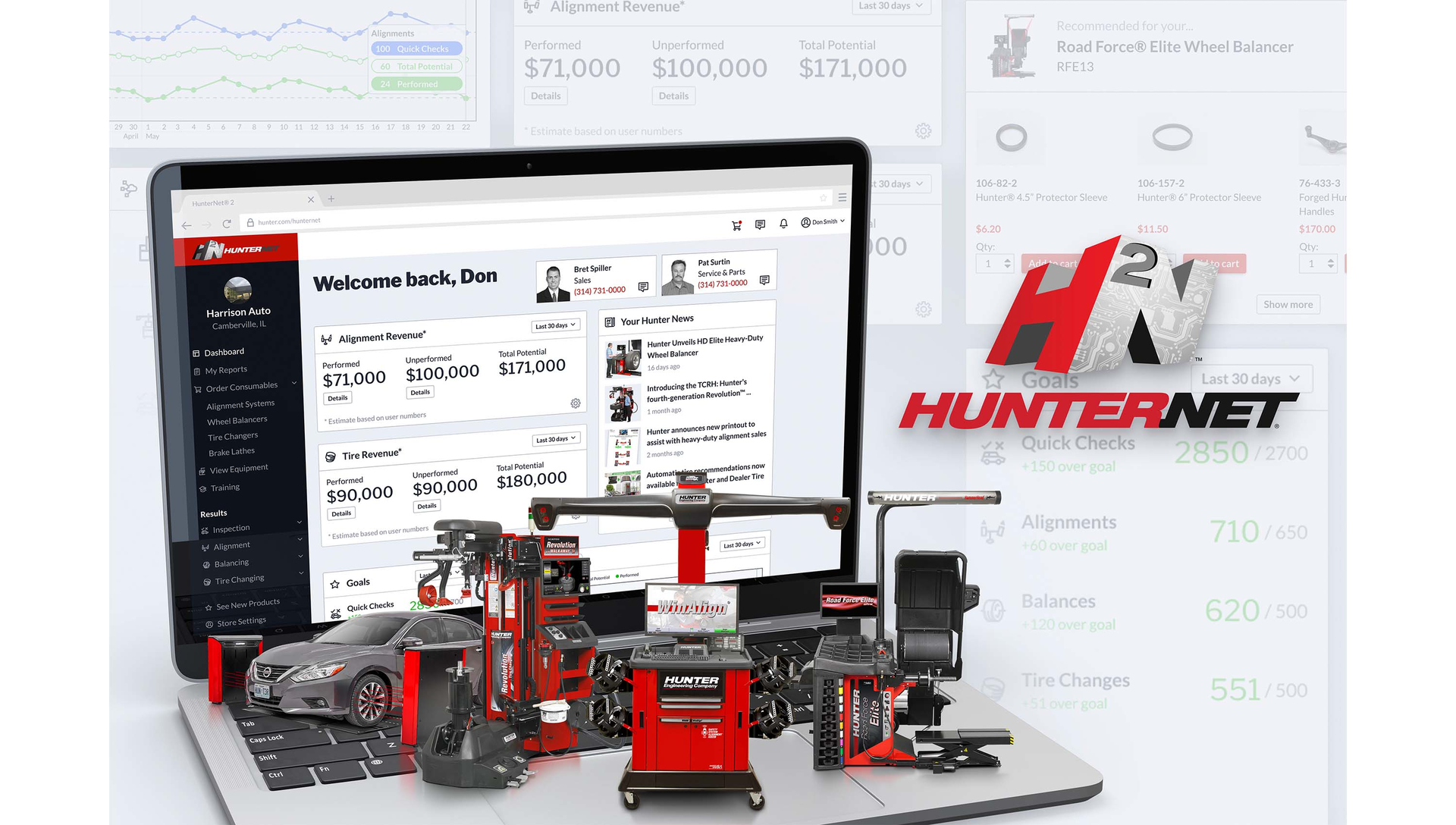 Hunter HunterNet 2 Multi-Store View