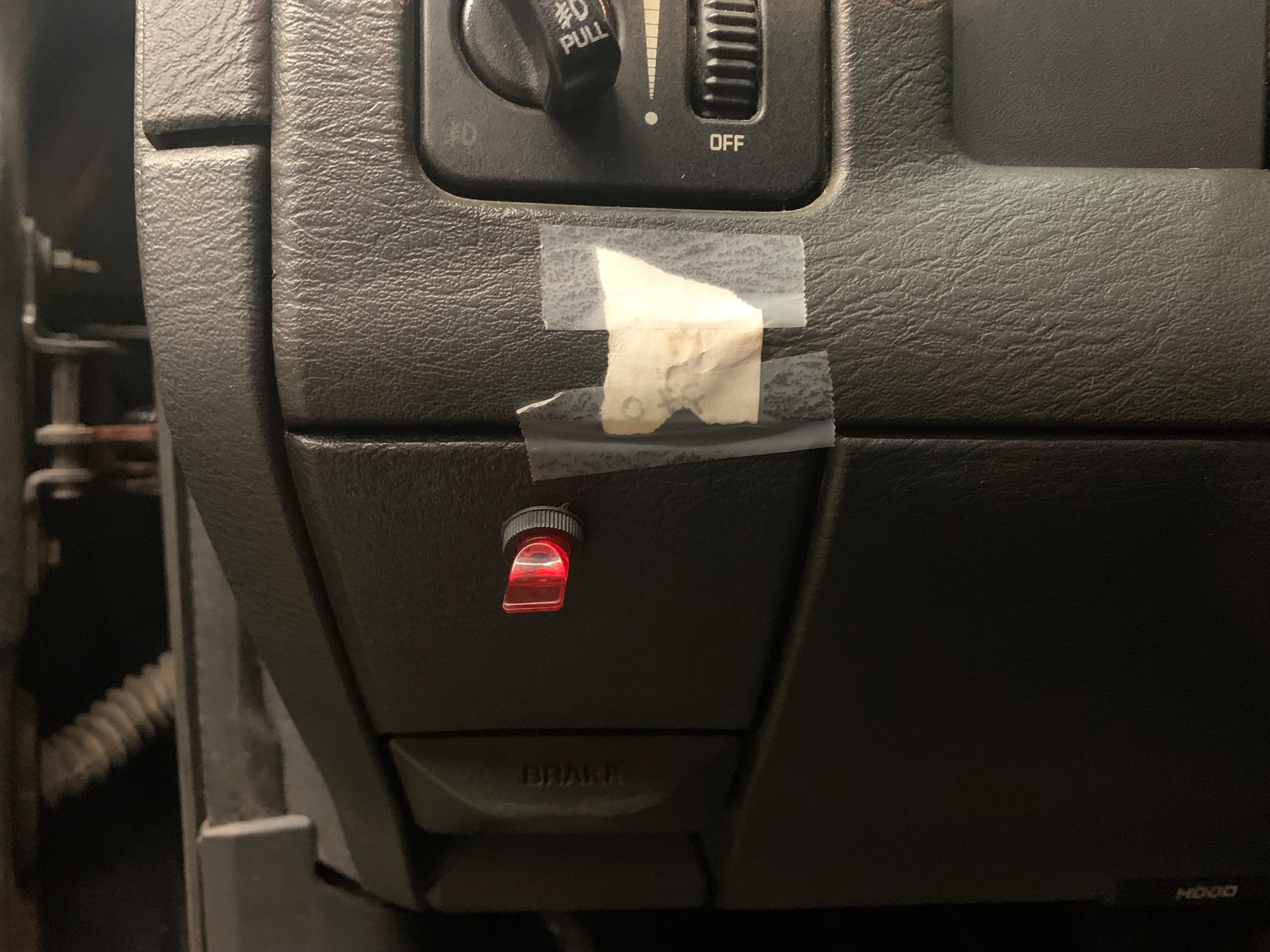 Figure 2- This mysterious toggle switch allowed the A/C compressor to function. Determining why someone reengineered the circuit will likely lead to locating the root cause of the failure.