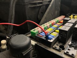 Figure 4- This fuse box is where the toggle switch sourced voltage supply. Figure 4- This fuse box is where the toggle switch sourced voltage supply.