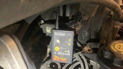 Figure 8- Demonstrating the use of some clever tools, the PowerProbe ECT2000 is very efficient at locating the open circuit. This tool is particularly handy when the fault is not as easy to locate visually Figure 8- Demonstrating the use of some clever tools, the PowerProbe ECT2000 is very efficient at locating the open circuit. This tool is particularly handy when the fault is not as easy to locate visually