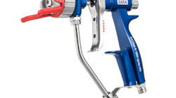The new SATA spray mix spray gun is perfectly suited for both classic craftmanship as well as for industrial applications,