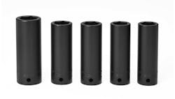 Snap-on 5pc Metric Increased Hex Depth Lug Socket Set Snap-on 5pc Metric Increased Hex Depth Lug Socket Set