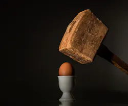 hammer hitting egg hammer hitting egg