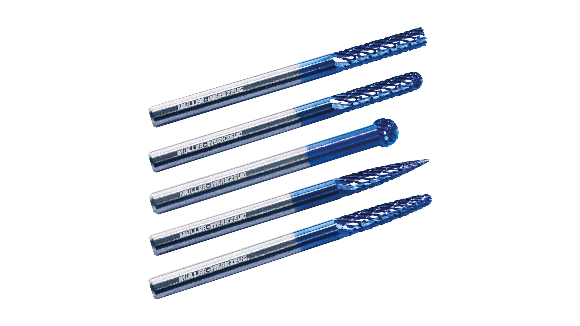 Mueller-Kueps Carbide Milling and Grinding Burrs Set