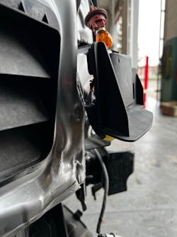 Figure 8- Damaged mounting location Figure 8- Damaged mounting location