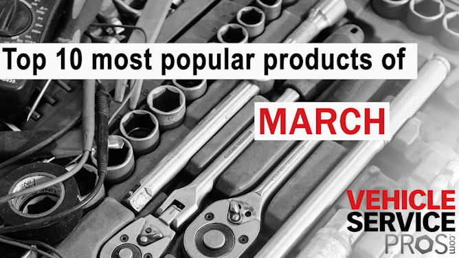 Top 10 most popular products of March