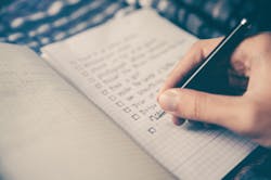 Write a list Write a list