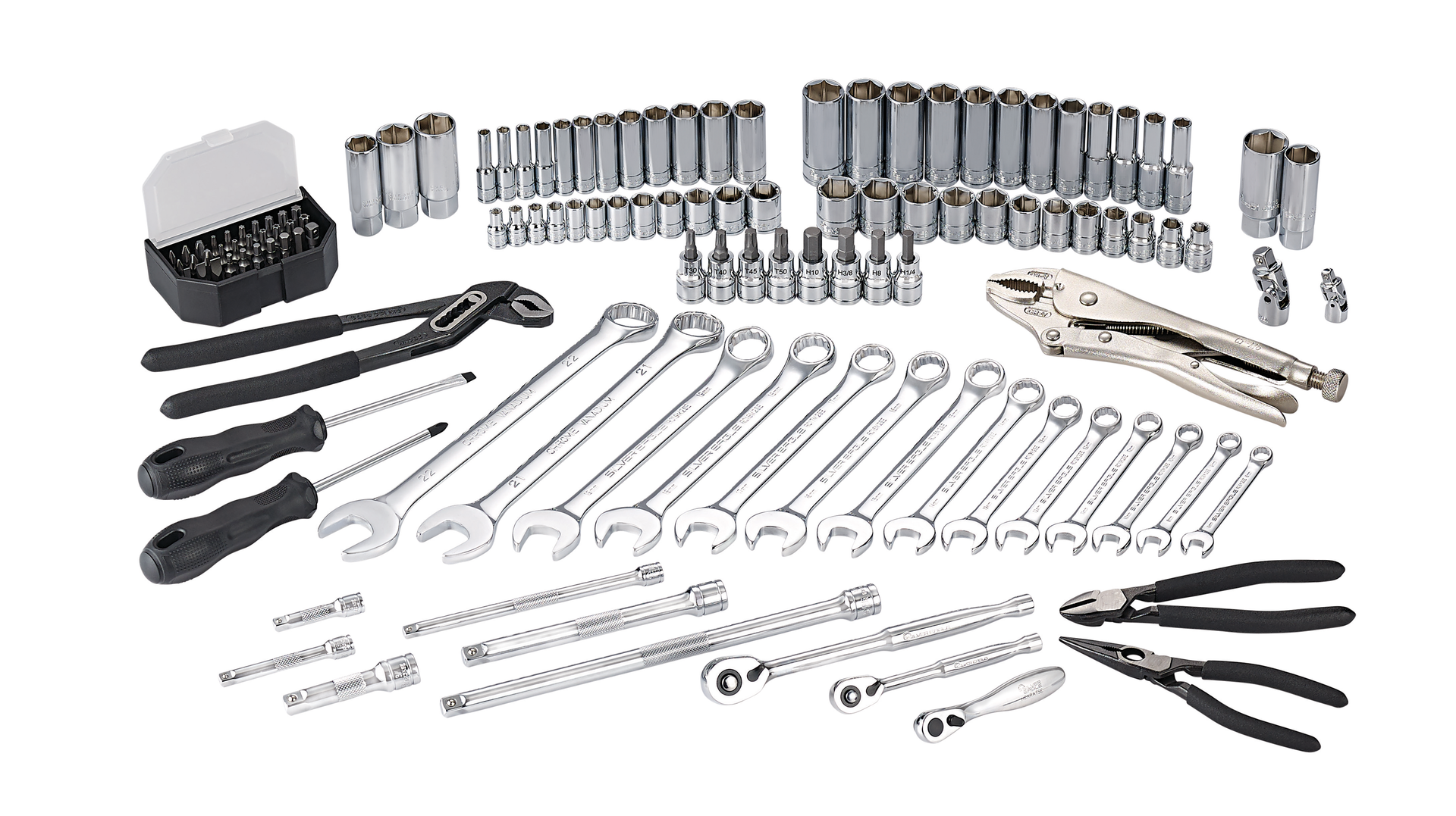 1/4' & 3/8' Drive 122 Piece Silver Eagle Master Set, No. SAB122SE