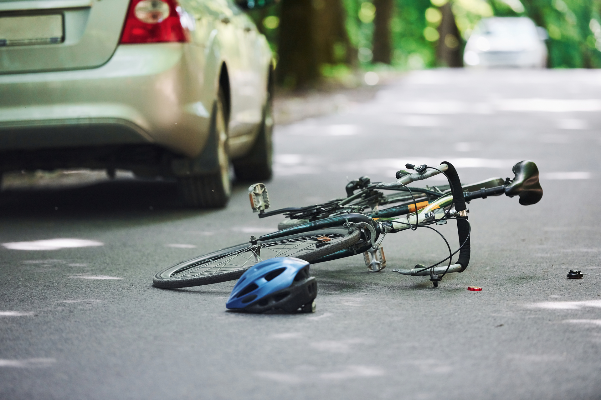 Car and bike collision