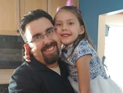 Anthony with his beloved daughter, Zoey.