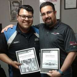 Anthony standing with one of his previous students (now CTI student), Raphael Anthony standing with one of his previous students (now CTI student), Raphael