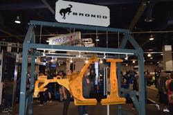 Ford Motor Co. and American Honda Motor Co. have canceled their booths and the popular and highly visible Ford Out Front demonstration area. Ford Collision (shown) will return to the Collision Repair and Refinish section, which moved last year to the South Upper Hall. Ford Motor Co. and American Honda Motor Co. have canceled their booths and the popular and highly visible Ford Out Front demonstration area. Ford Collision (shown) will return to the Collision Repair and Refinish section, which moved last year to the South Upper Hall.