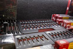 Inside of Mannis' truck Inside of Mannis' truck