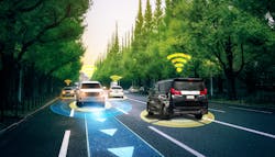 Figure 3- Radar (or radio detection and ranging systems) emit sound waves and bounce them off of objects nearby. The time it takes for the sound to return is used determine proximity. Figure 3- Radar (or radio detection and ranging systems) emit sound waves and bounce them off of objects nearby. The time it takes for the sound to return is used determine proximity.