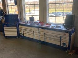 Schweers' toolbox and cabinet Schweers' toolbox and cabinet