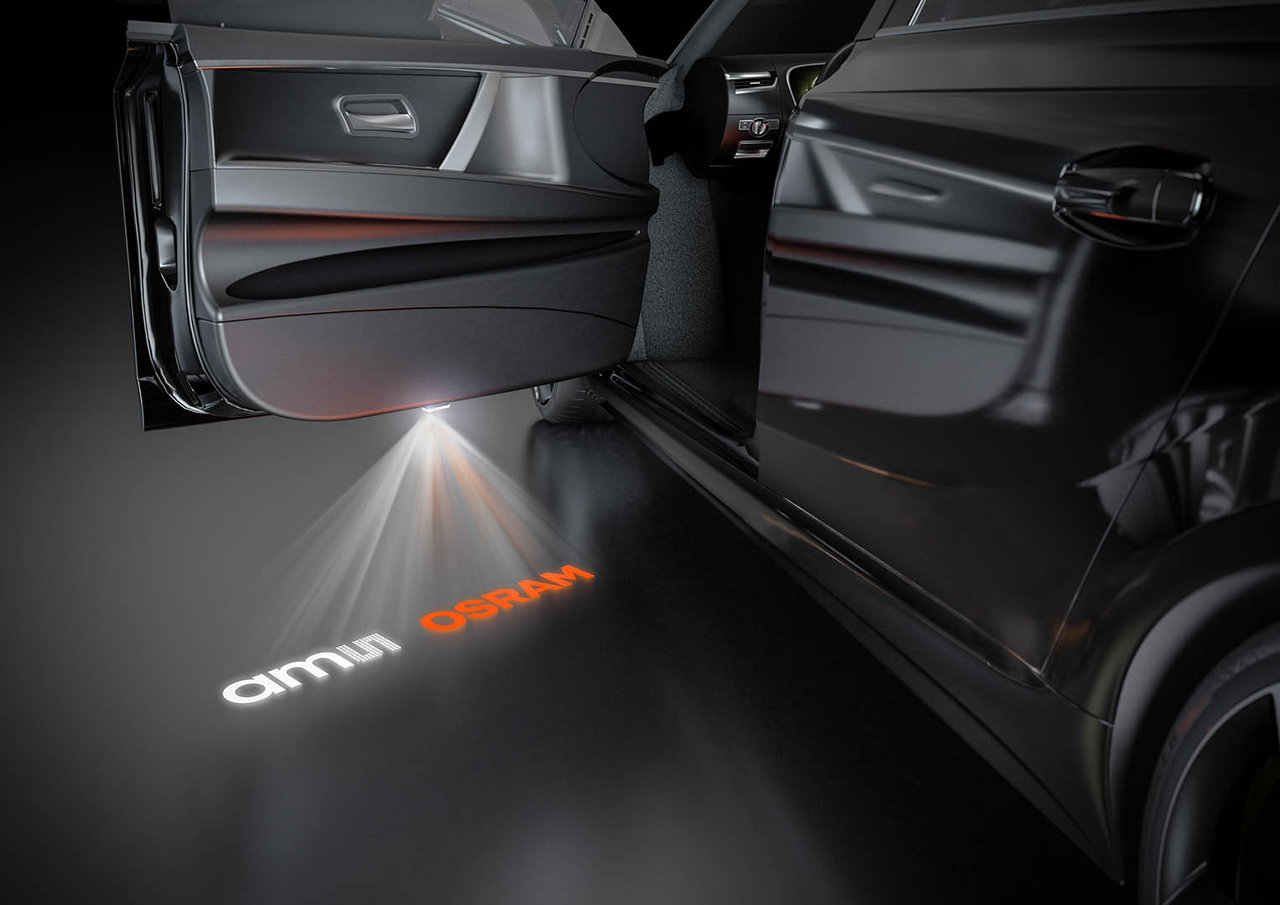 Compactly designed symbol projectors are an entertainment function offered by ams Osram.