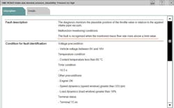 Figure 14 - BMW 28A0 code description information found in the factory scan tool Figure 14 - BMW 28A0 code description information found in the factory scan tool