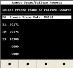 Figure 2 - Troubles codes stored on the Chevy S-10 Blazer. Figure 2 - Troubles codes stored on the Chevy S-10 Blazer.