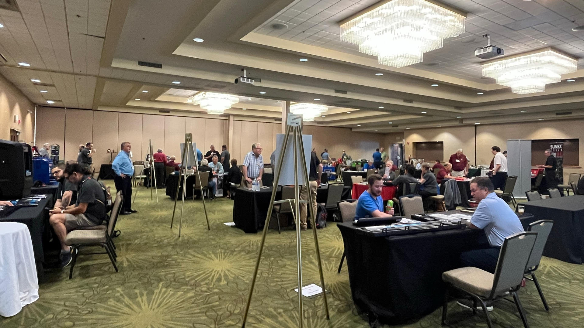 During the exhibit show, each member was given seven minutes to visit with each vendor to view and learn about new and upcoming products as well as fall promotions.