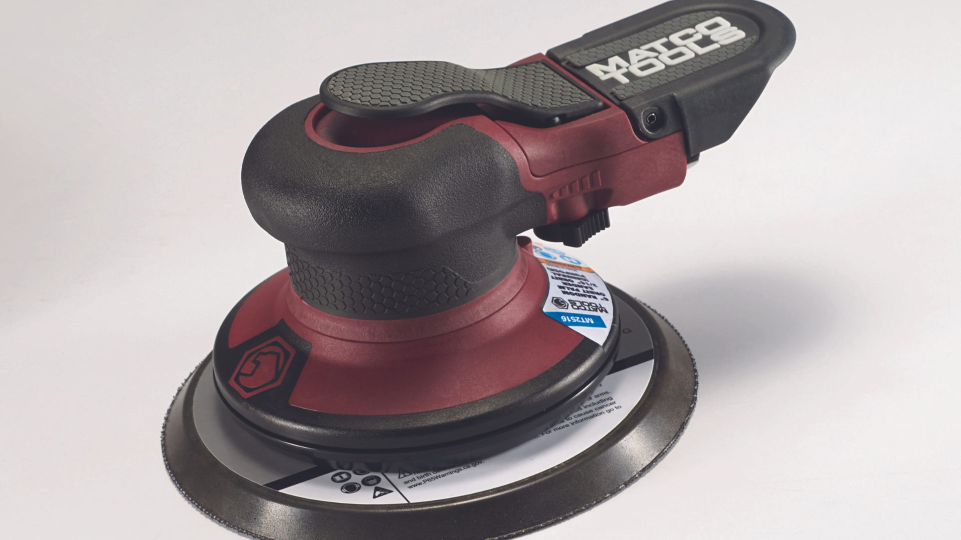 3/16" Random Orbital Pneumatic Low Noise 6" Palm Sander, No. MT2516