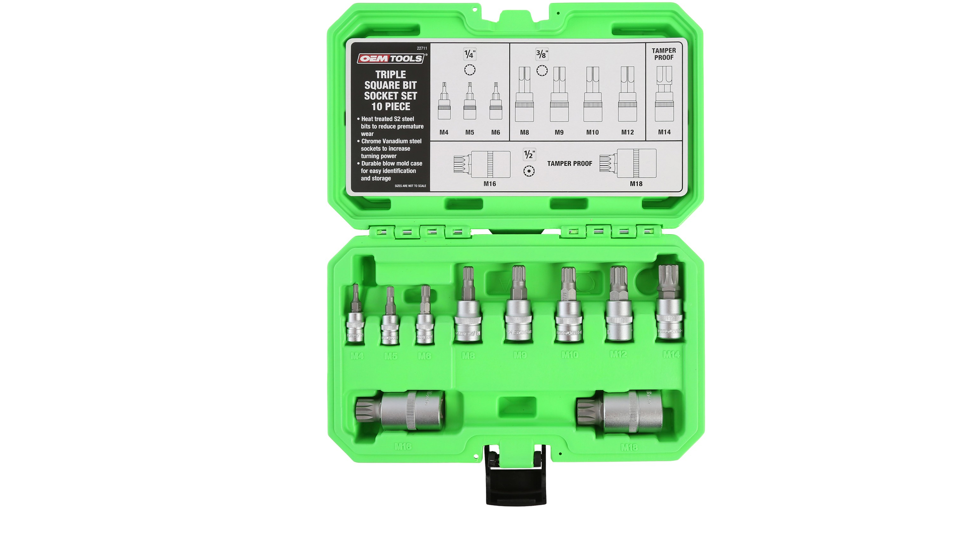 Triple Square Bit Socket 10-pc Set