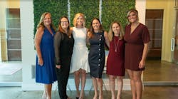 The 2022-2023 WIN executive committee includes, from l., Kelly Coffey, Liz Stein, Jenny Anderson, Tanya Sweetland, Susie Fausto, and Laura Kottschade.