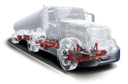 Hendrickson glass tanker air suspension Hendrickson glass tanker air suspension