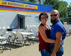 Jeff and Amber Reitz, owners of JAR Performance Automotive, stress ASE certification for all employees, including office staff, who have earned the C1 Customer Service certification.