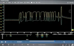 Figure 6- Fluctuating waveform of the CAN bus as the problem begins to occur.